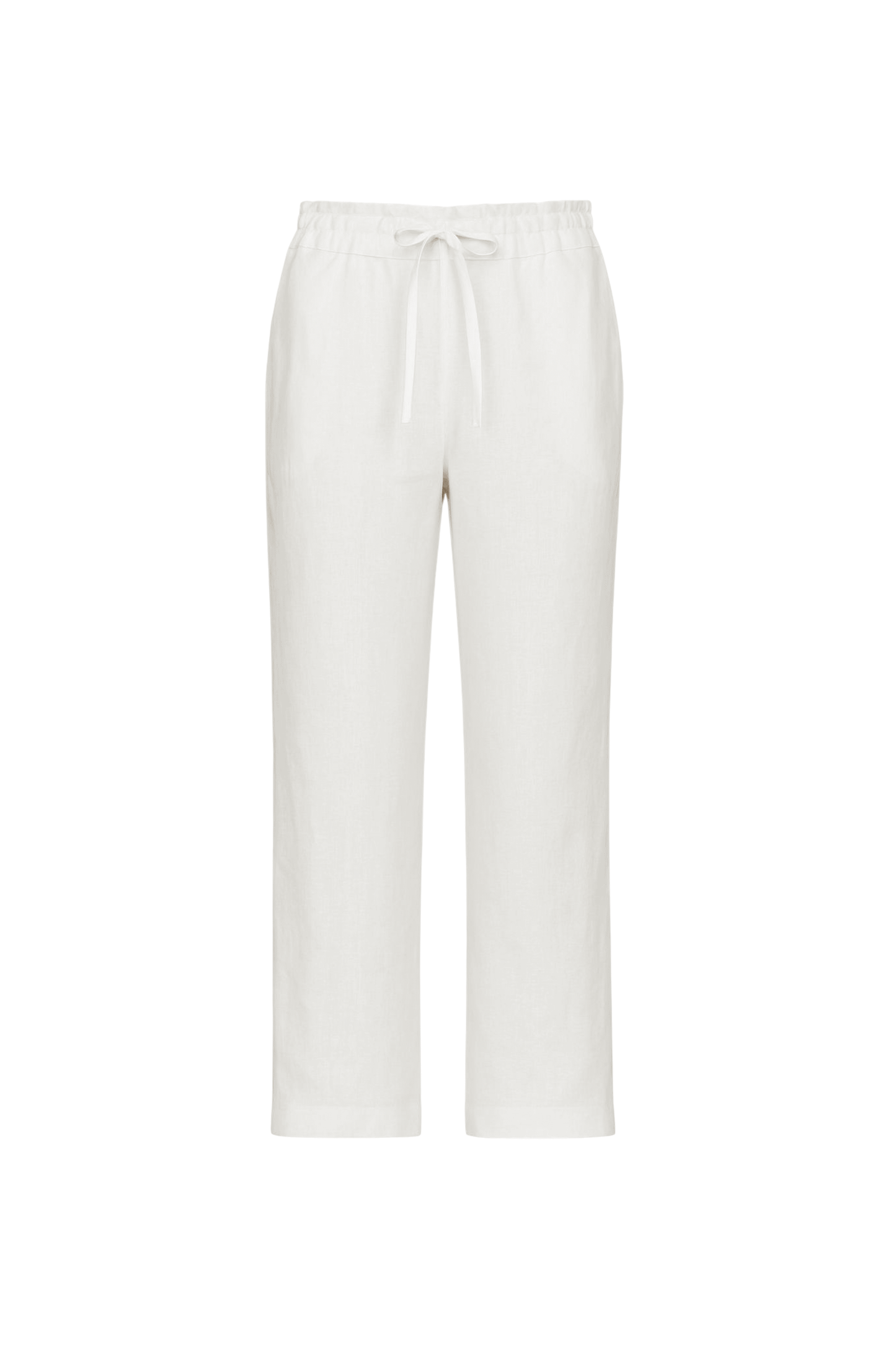 Calça Amarração Linho Puro | Off-white