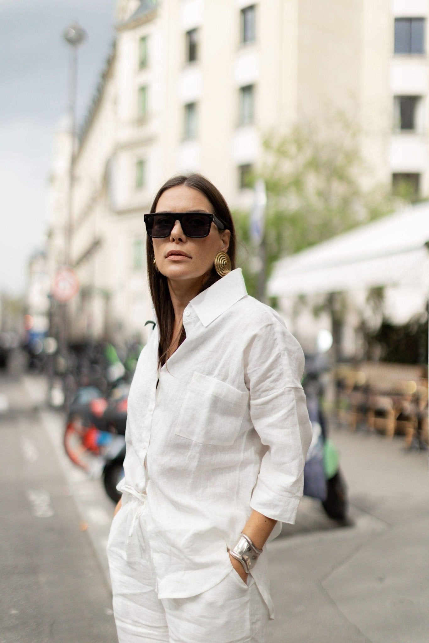 Camisa Linho Puro - OCRE. moda praia consciente