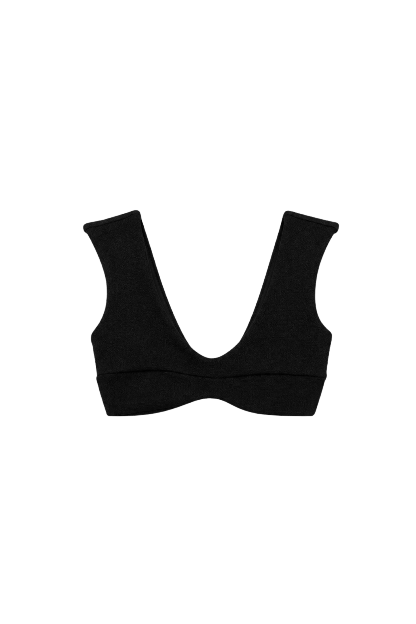 PRÉ-VENDA (envio 11/9) Top Ombreira Textura | Preto