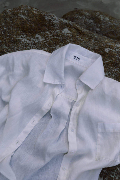 Camisa Linho Puro - OCRE. moda praia consciente