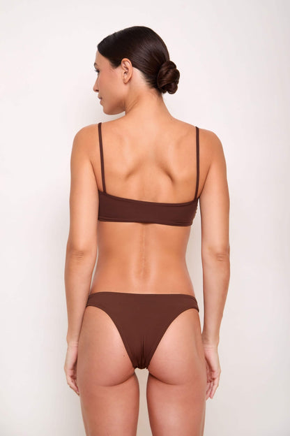 Top Amarração - OCRE. moda praia consciente